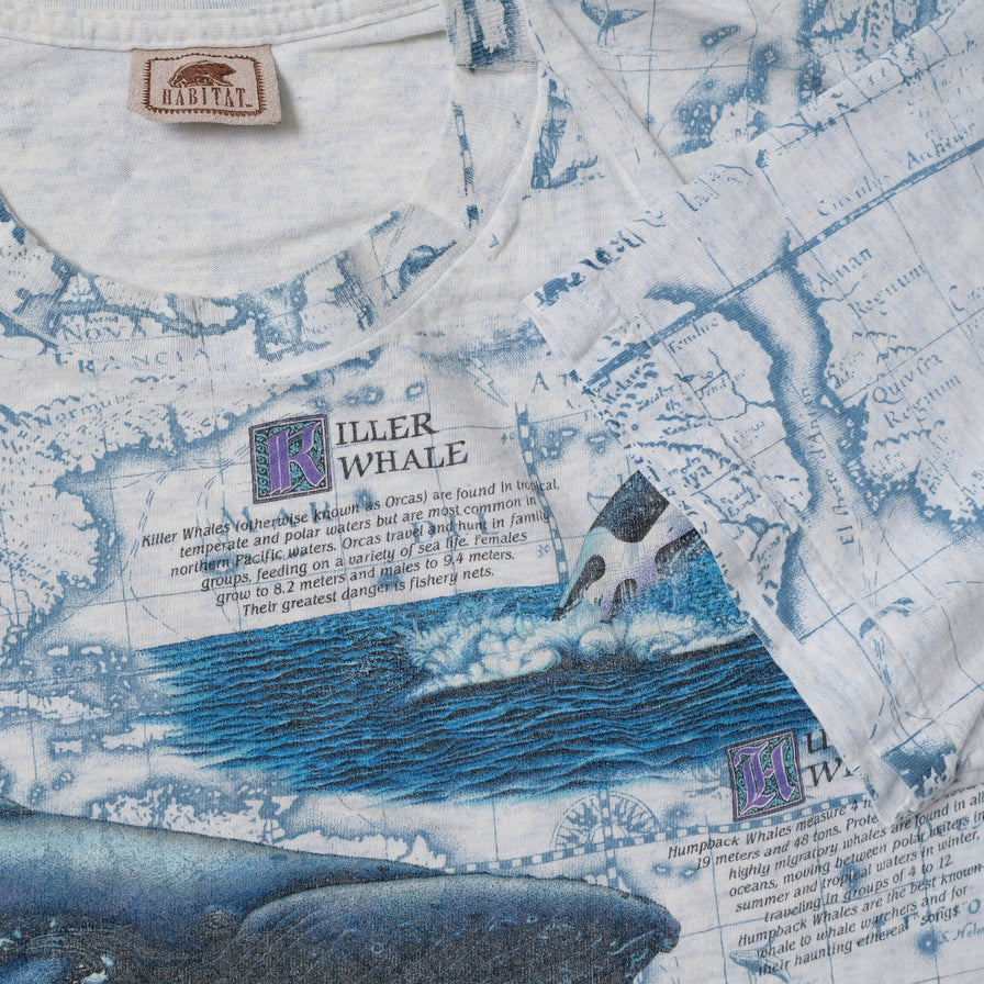 Vintage Whale T-Shirt Large / XLarge