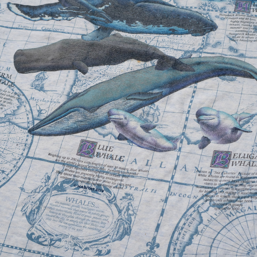Vintage Whale T-Shirt Large / XLarge