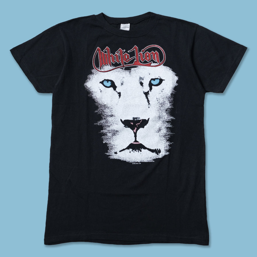 Vintage 1988 White Lion T-Shirt Medium