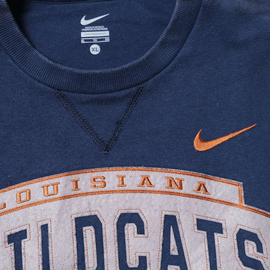 Vintage Nike Louisiana Wildcats Sweater XLarge