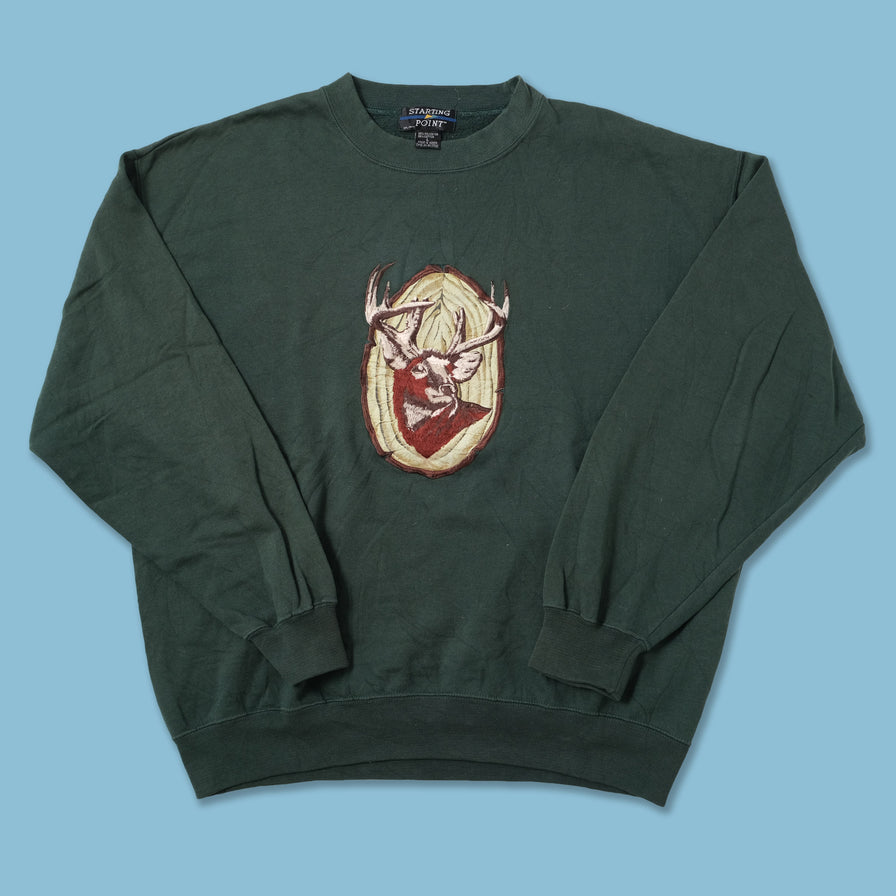 Vintage Deer Sweater Large