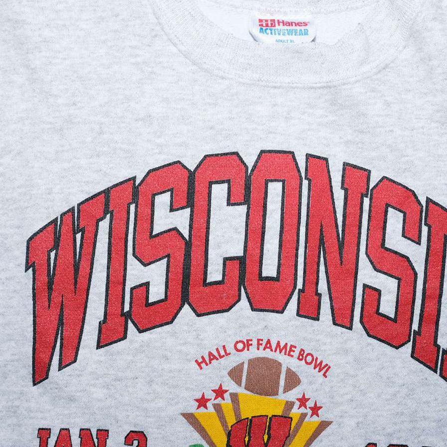 Vintage 1995 Wisconsin Football Sweater Large