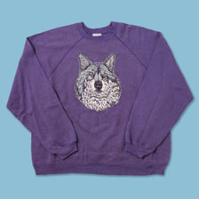 Vintage Wolf Sweater Large