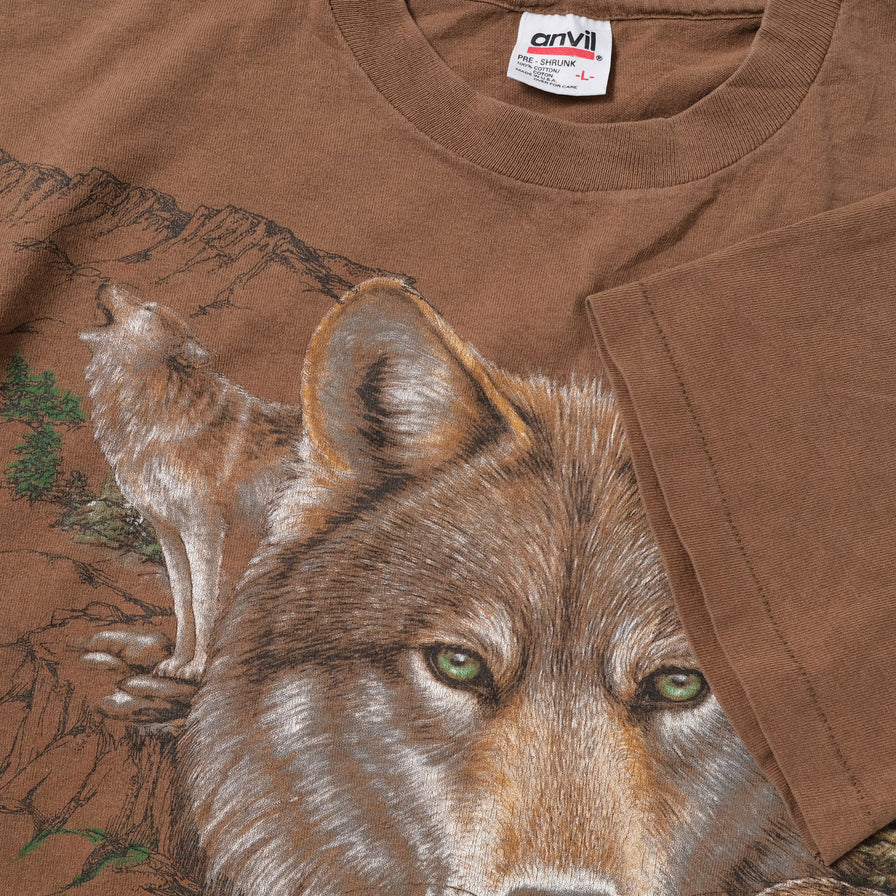 Vintage Wolf T-Shirt Large