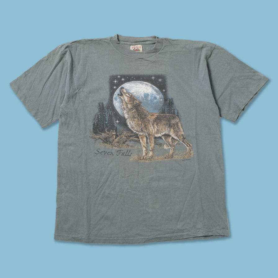 Vintage Seven Falls Wolf T-Shirt Large