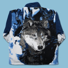 Vintage Wolves Fleece Jacket XLarge