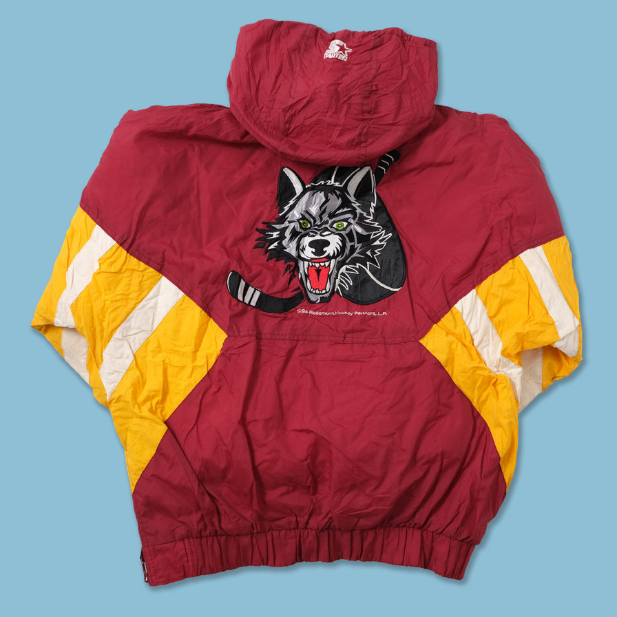Vintage Starter Chicago Wolves Anorak Medium Double Double Vintage