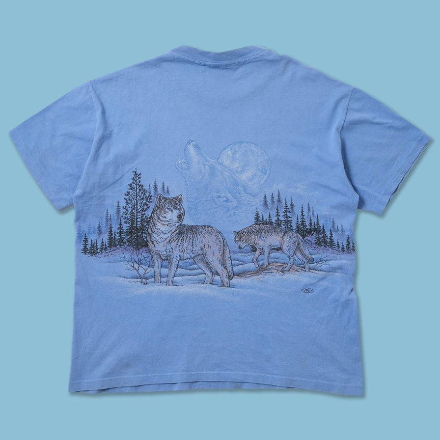Vintage Wolves T-Shirt Large