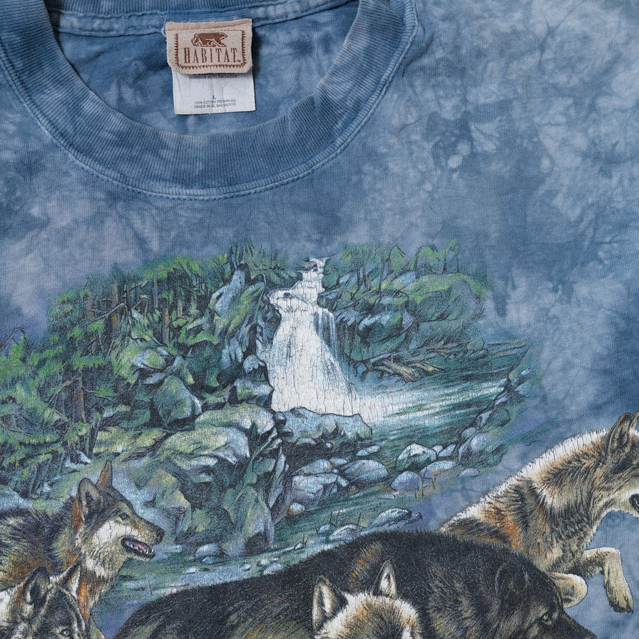 Vintage Wolf All Over Print T-Shirt Large / XLarge