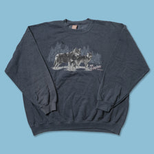 Vintage Timber Wolf Sweater XLarge