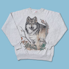 Vintage Wolves Sweater Small / Medium