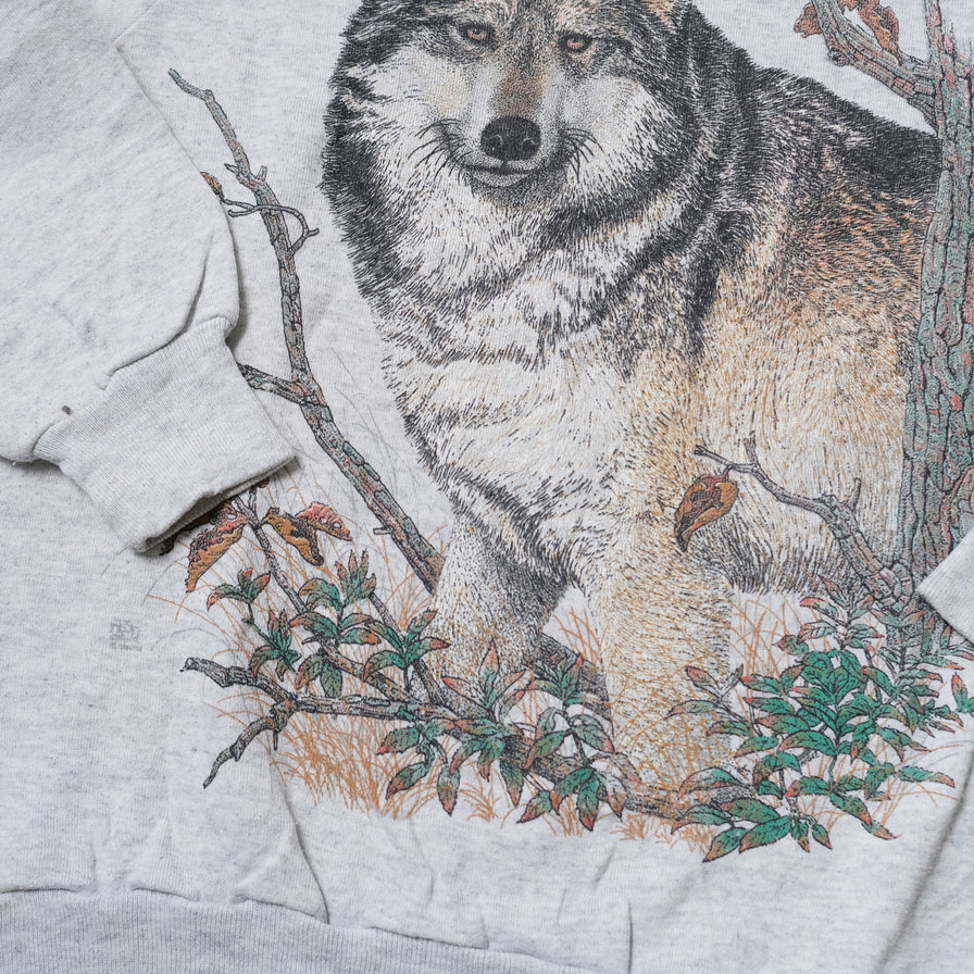 Vintage Wolves Sweater Small / Medium