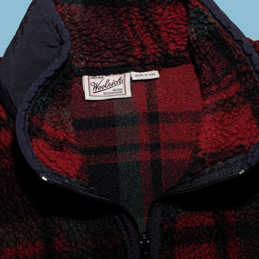 Vintage Woolrich Fleece Jacket Medium - Double Double Vintage