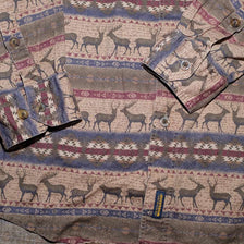Vintage Woolrich Deer Pattern Shirt Large