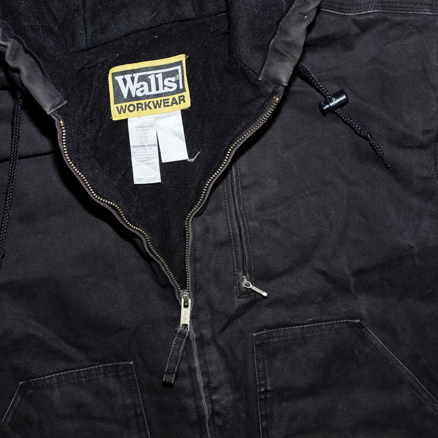 Vintage Hooded Workwear Jacket Large / XLarge - Double Double Vintage