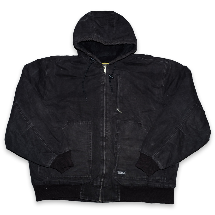 Vintage Hooded Workwear Jacket Large / XLarge - Double Double Vintage