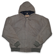 Vintage Hooded Workwear Jacket Large - Double Double Vintage