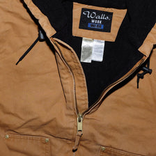 Vintage Hooded Workwear Jacket Large - Double Double Vintage
