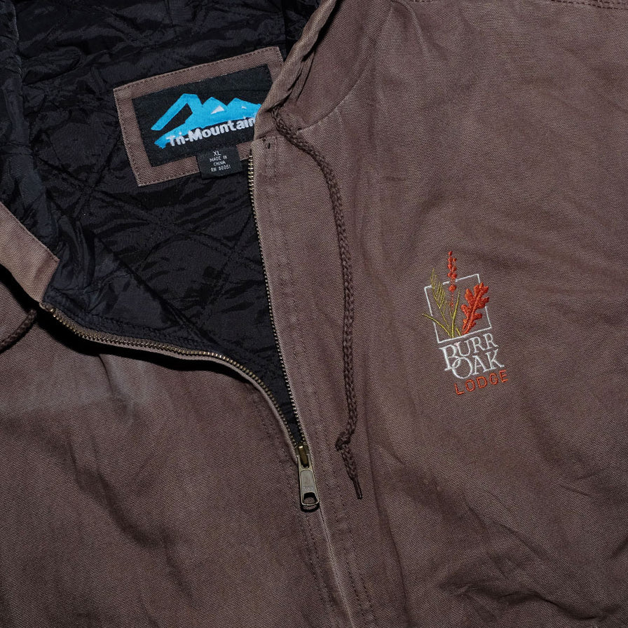 Vintage Hooded Workwear Jacket XLarge - Double Double Vintage