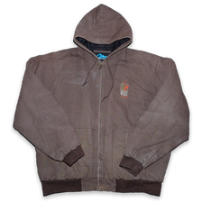 Vintage Hooded Workwear Jacket XLarge - Double Double Vintage