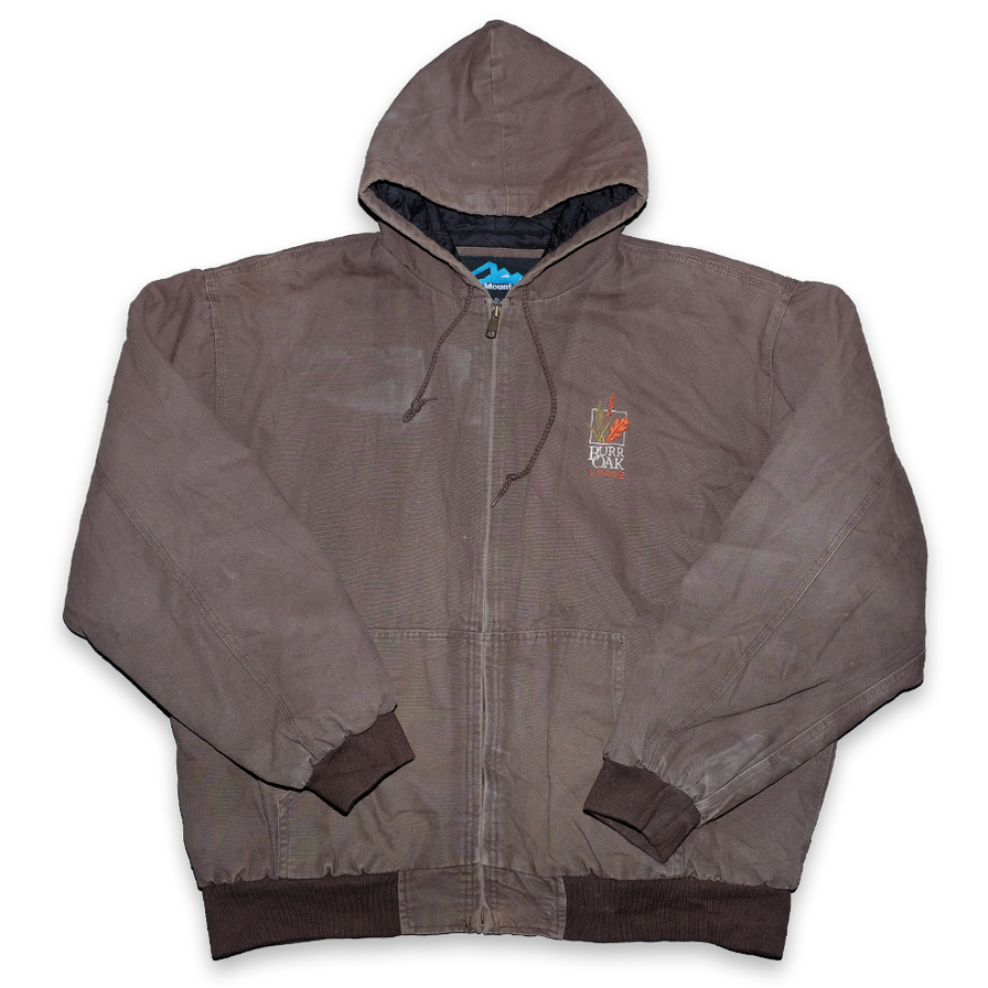 Vintage Hooded Workwear Jacket XLarge - Double Double Vintage
