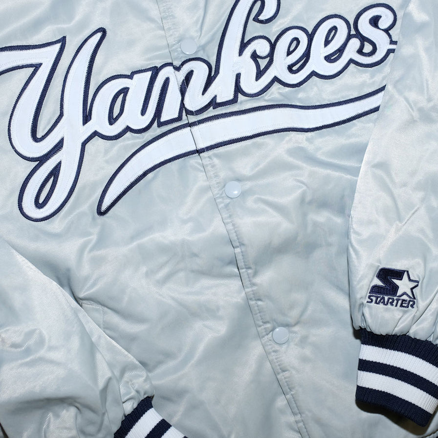 Vintage Starter New York Yankees Bomber Jacket Medium - Double Double Vintage