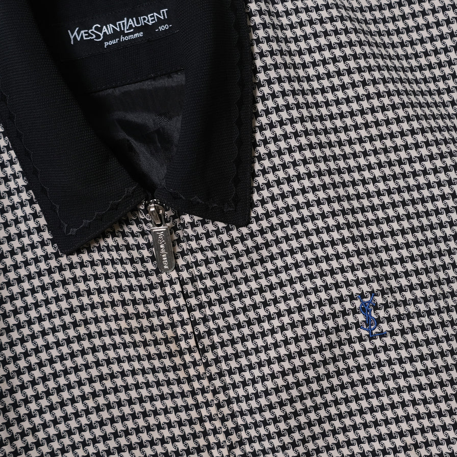 Vintage YSL Tweed Harrington Jacket Large