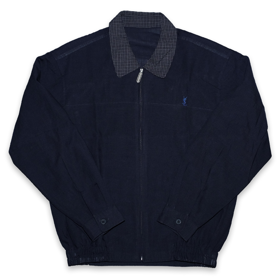 Vintage YSL Harrington Jacket Large Double Double Vintage