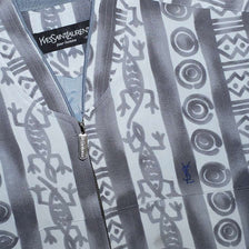 Vintage YSL Pattern Light Bomber Jacket Medium / Large